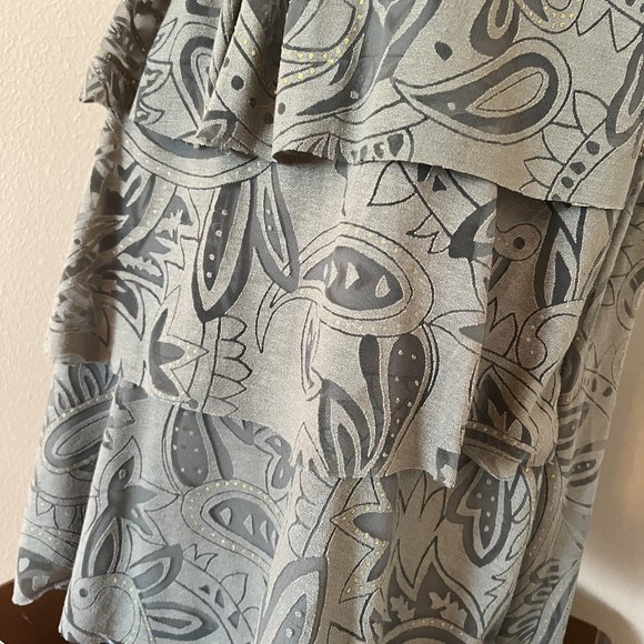 Dress Barn Olive Green Front Layered Sleeveless Top - Size XL - Picture 3 of 8